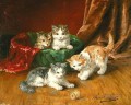 Alfred Brunel de Neuville 4 gatitos